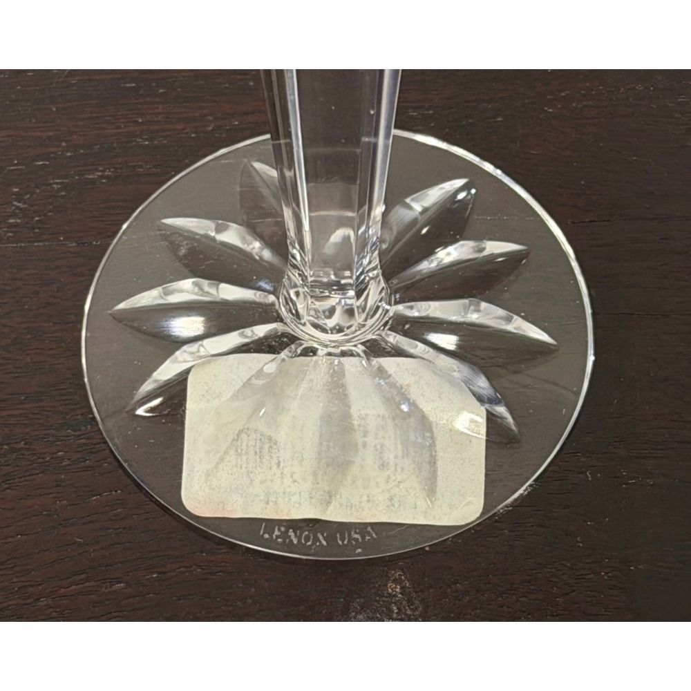 Lenox Masterpiece Collection Crystal Champagne Flutes Set of 4 Clear Home 9.25" - Picture 7 of 11
